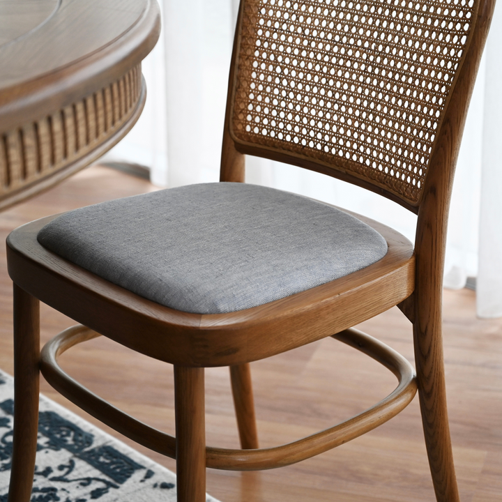 Riviera Natural Oak and Linen Dining Chair