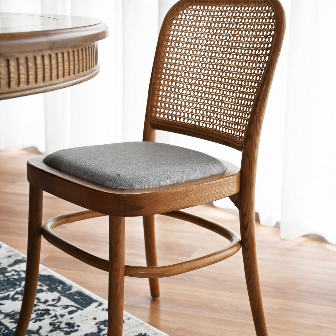 Riviera Natural Oak and Linen Dining Chair
