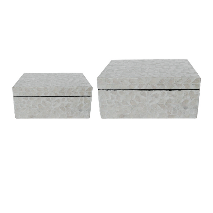 Vine Neutral Mother Of Pearl Trinket boxes