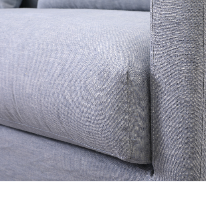 Capri Linen Slip Cover 3 Seater Lounge - Covers Only