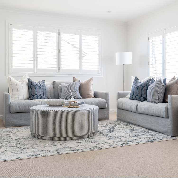 Capri Linen Slip Cover 3 Seater Lounge