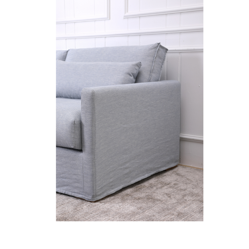 Capri Linen Slip Cover 3 Seater Lounge - Covers Only