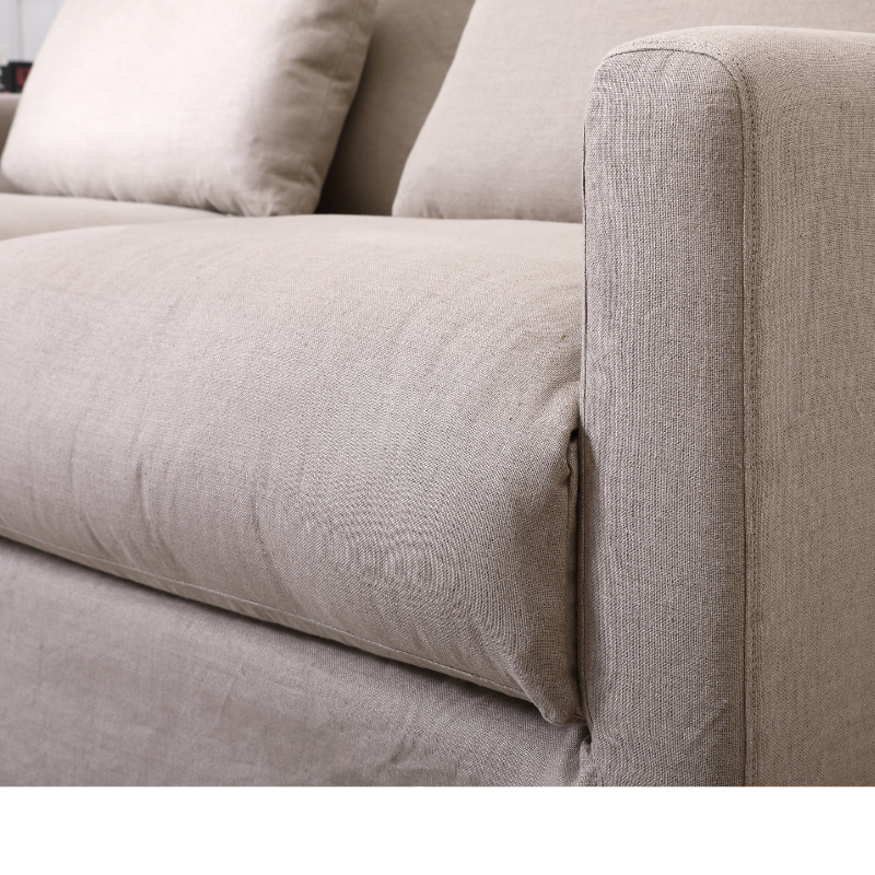 Capri Slip Cover Linen 2 Seater Lounge - Covers Only