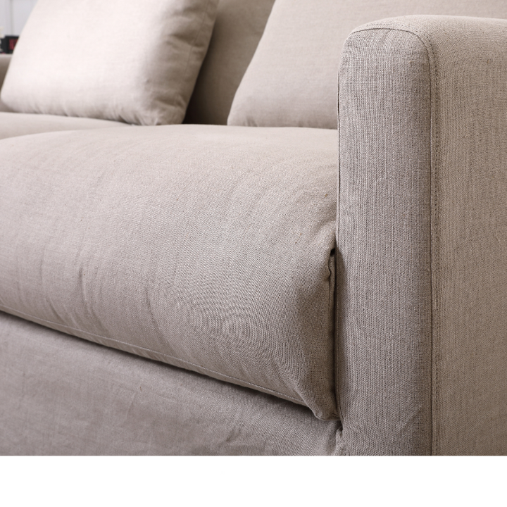 Capri Slip Cover Linen 2 Seater Lounge - Covers Only