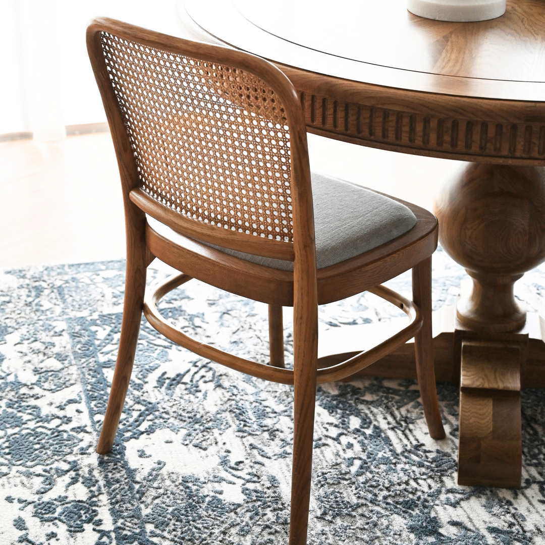 Riviera Natural Oak and Linen Dining Chair