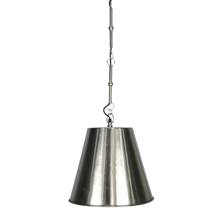 Kaia Brushed Nickel Metal Pendant
