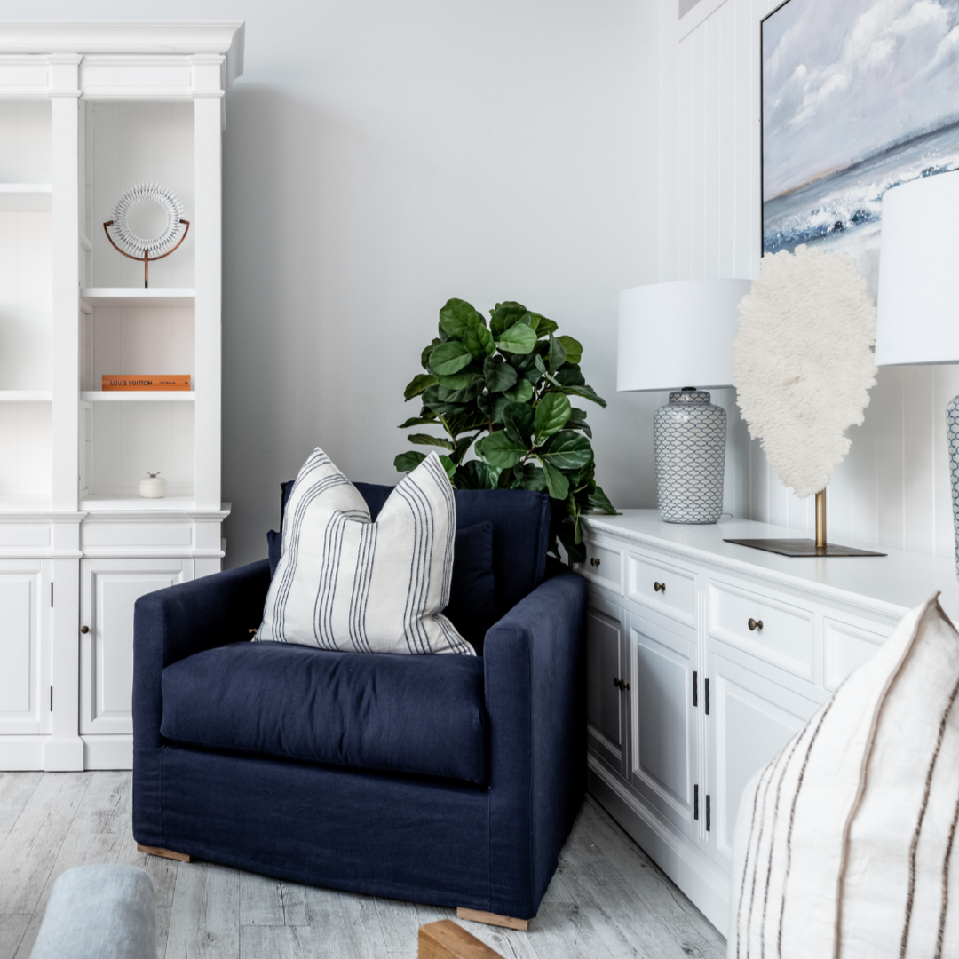 Capri Slip Cover Linen Armchair - Covers Only