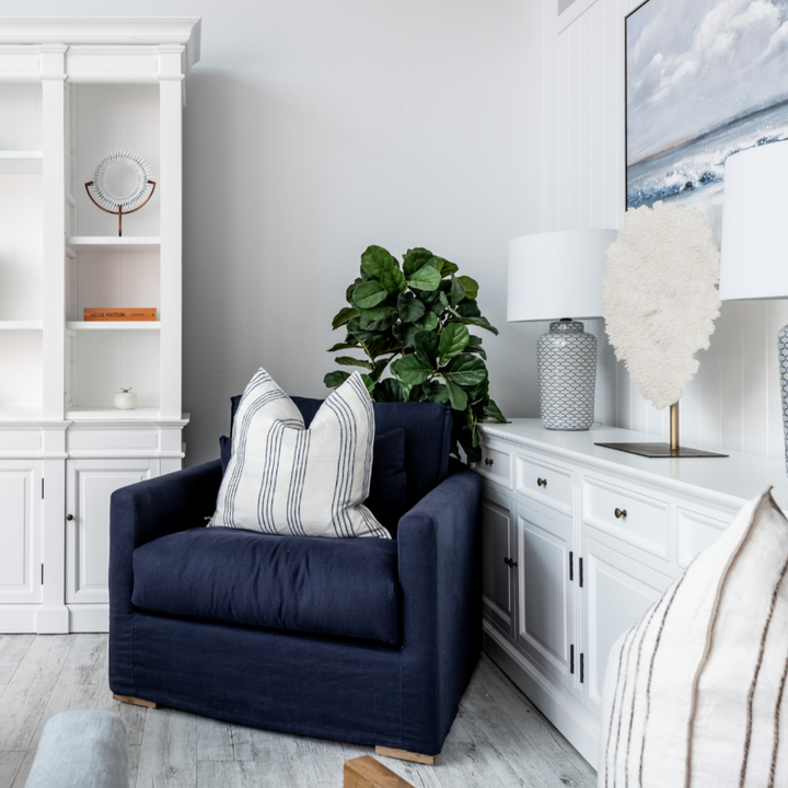 Capri Slip Cover Linen Armchair - Covers Only