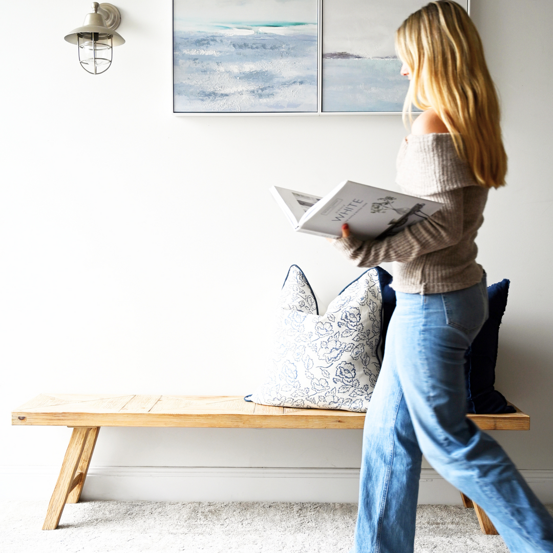 Trestle Wooden Bench