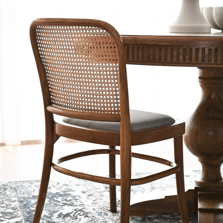 Riviera Natural Oak and Linen Dining Chair