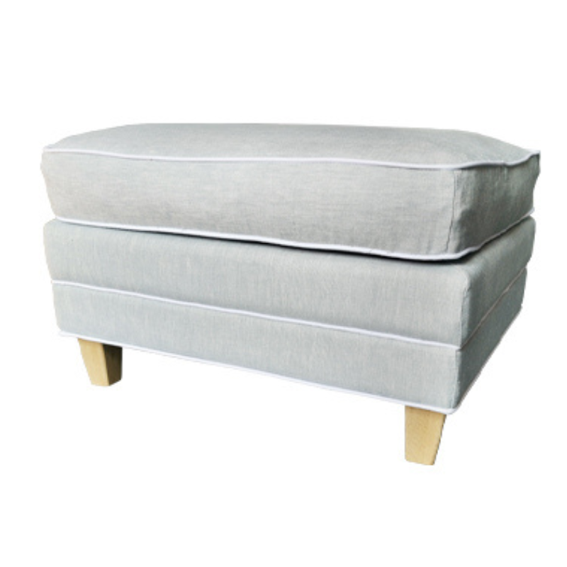 Martha Linen Ottoman