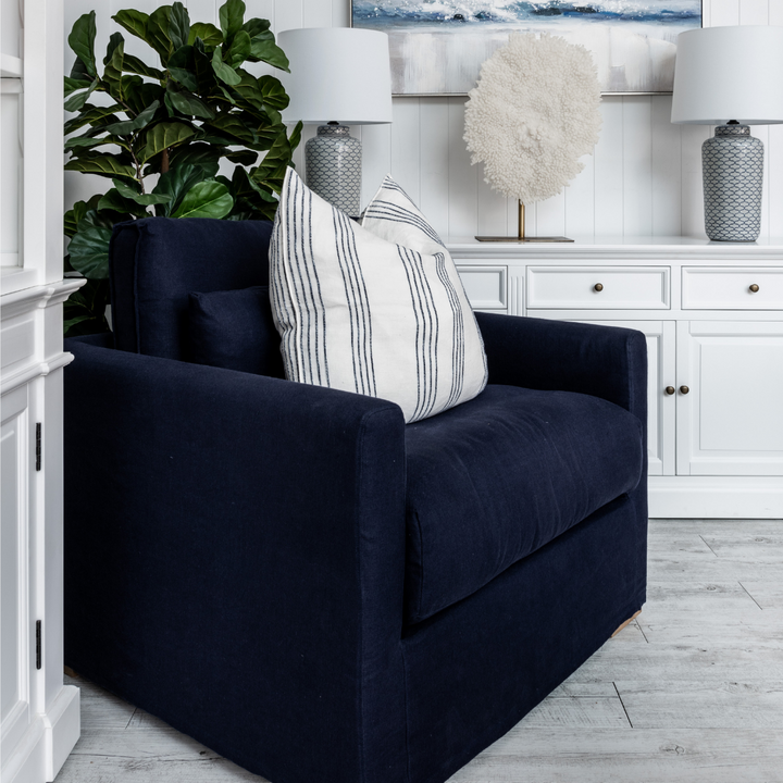 Capri Slip Cover Linen Armchair - Covers Only
