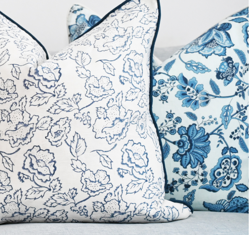 Blossom Linen Square Cushion