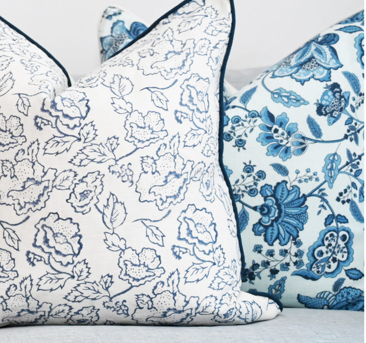 Blossom Linen Square Cushion