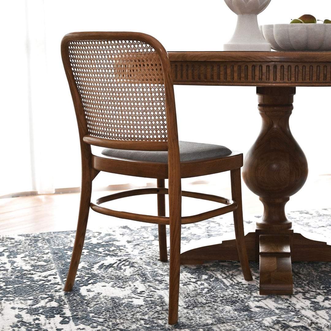 Riviera Natural Oak and Linen Dining Chair