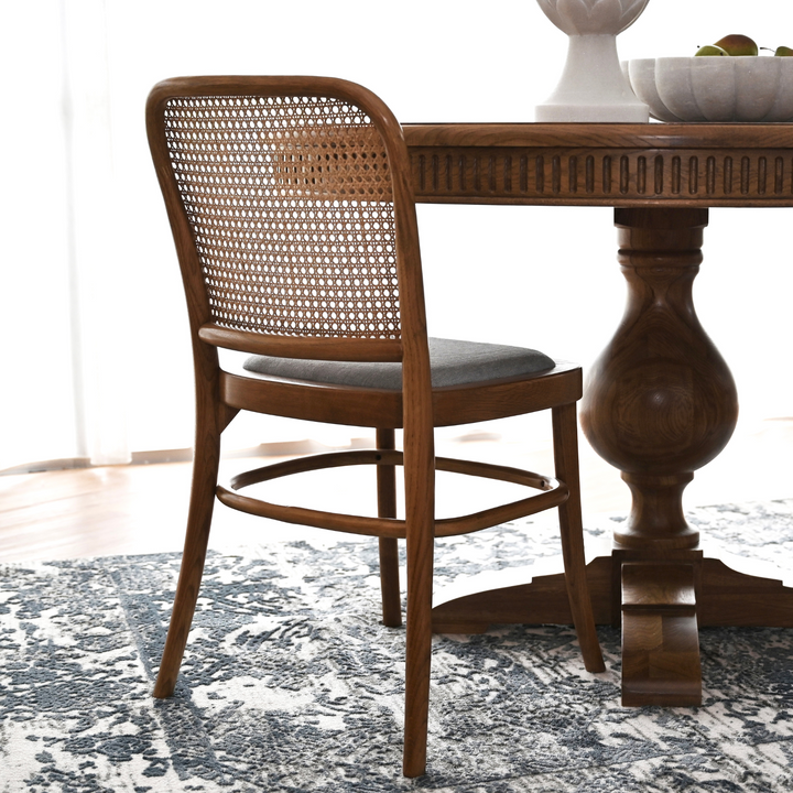 Riviera Natural Oak and Linen Dining Chair