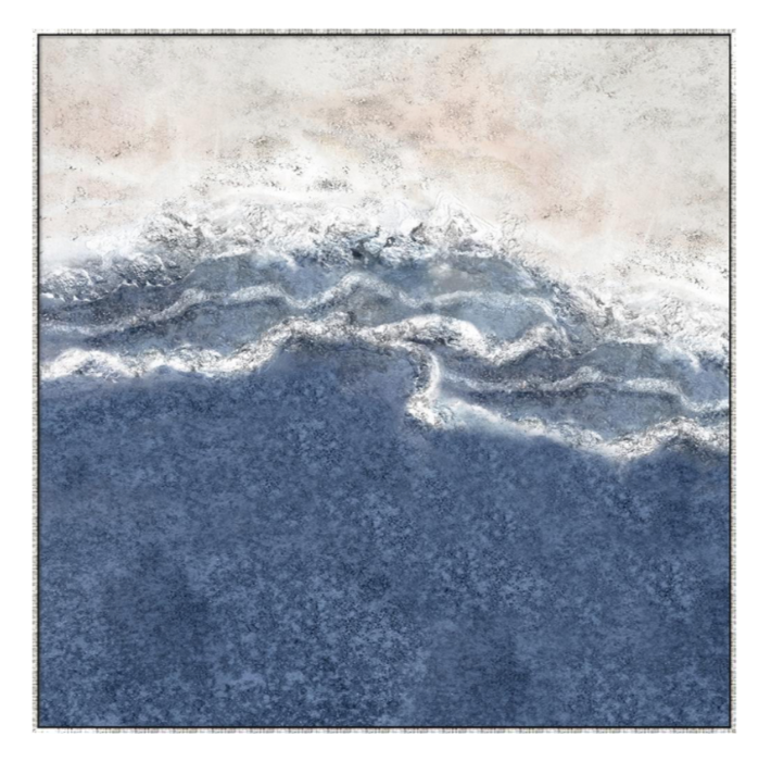 Reef Outlook 1 Canvas In Antique Silver Frame