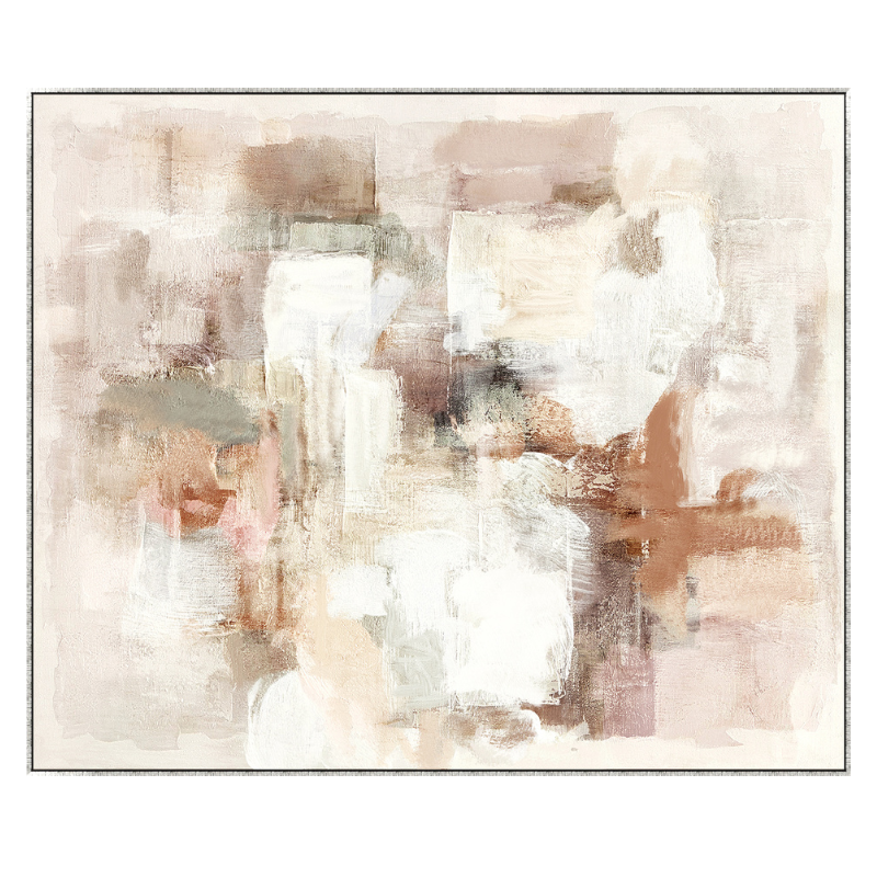 Soft Terrain Canvas in Antique Silver Frame