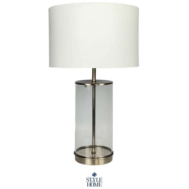 Selena Silver And Glass Table Lamp