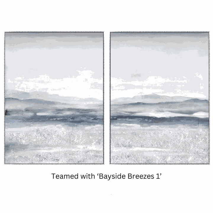 Bayside Breezes 2 Canvas In Antique Silver Frame