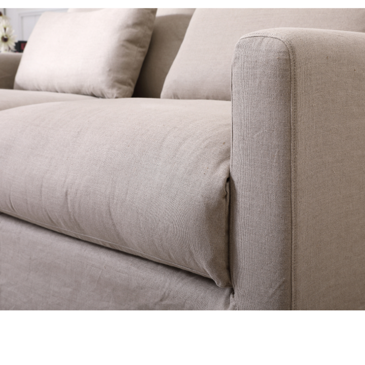 Capri Slip Cover Linen 2 Seater Lounge - Covers Only