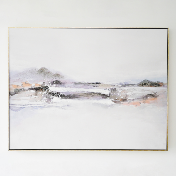 Rockpool Canvas in Antique Silver Frame