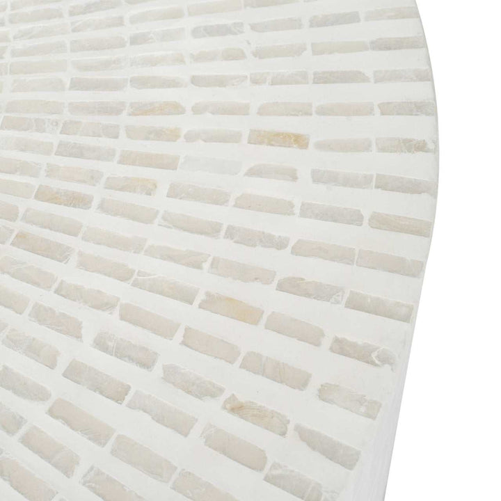 Mother Of Pearl Round Coffee Table