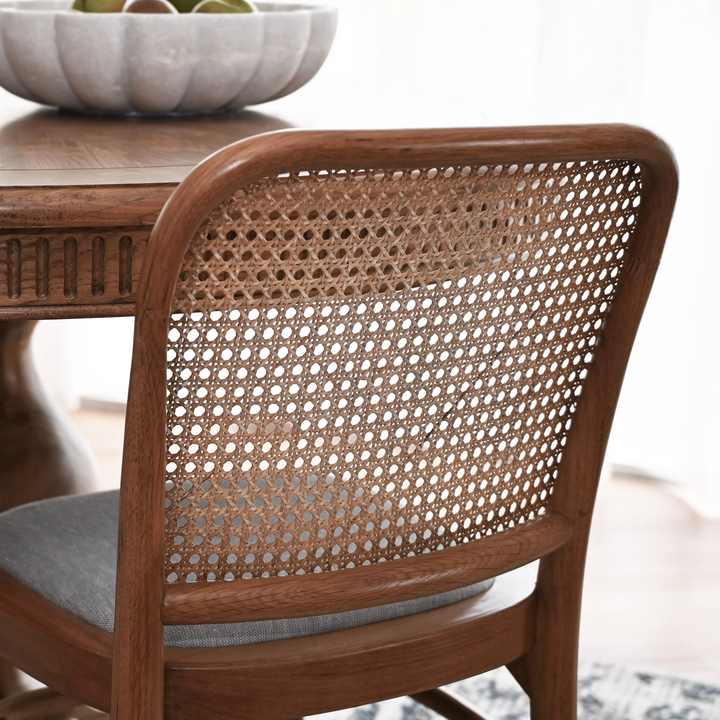 Riviera Natural Oak and Linen Dining Chair
