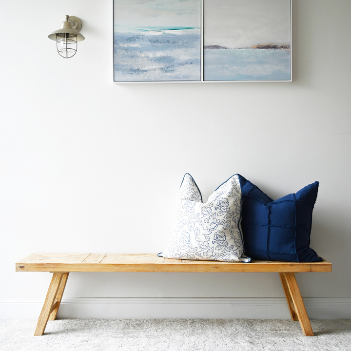 Trestle Wooden Bench