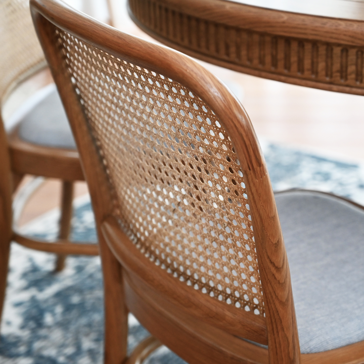 Riviera Natural Oak and Linen Dining Chair