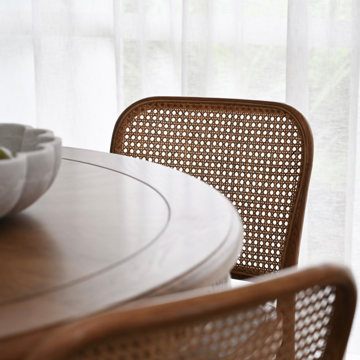 Riviera Natural Oak and Linen Dining Chair