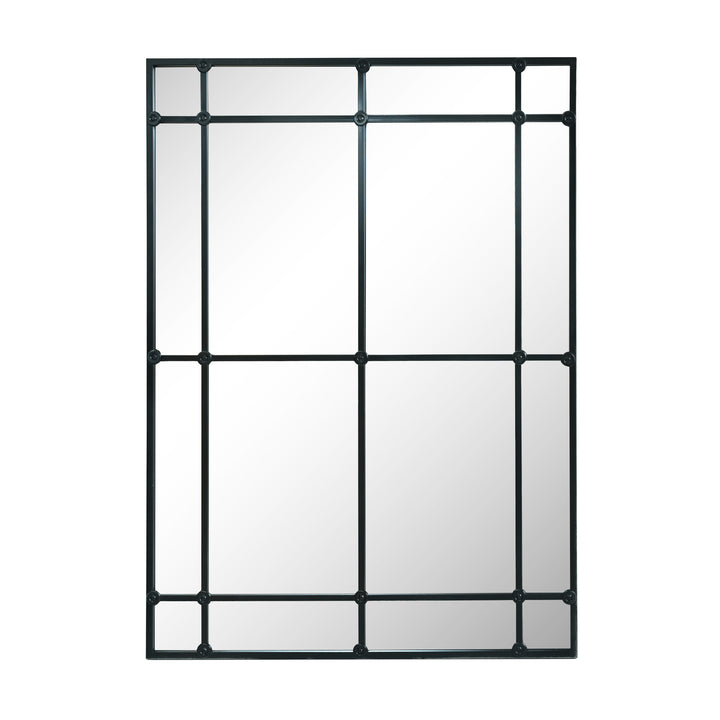 Newport Black Rectangular Wall Mirror