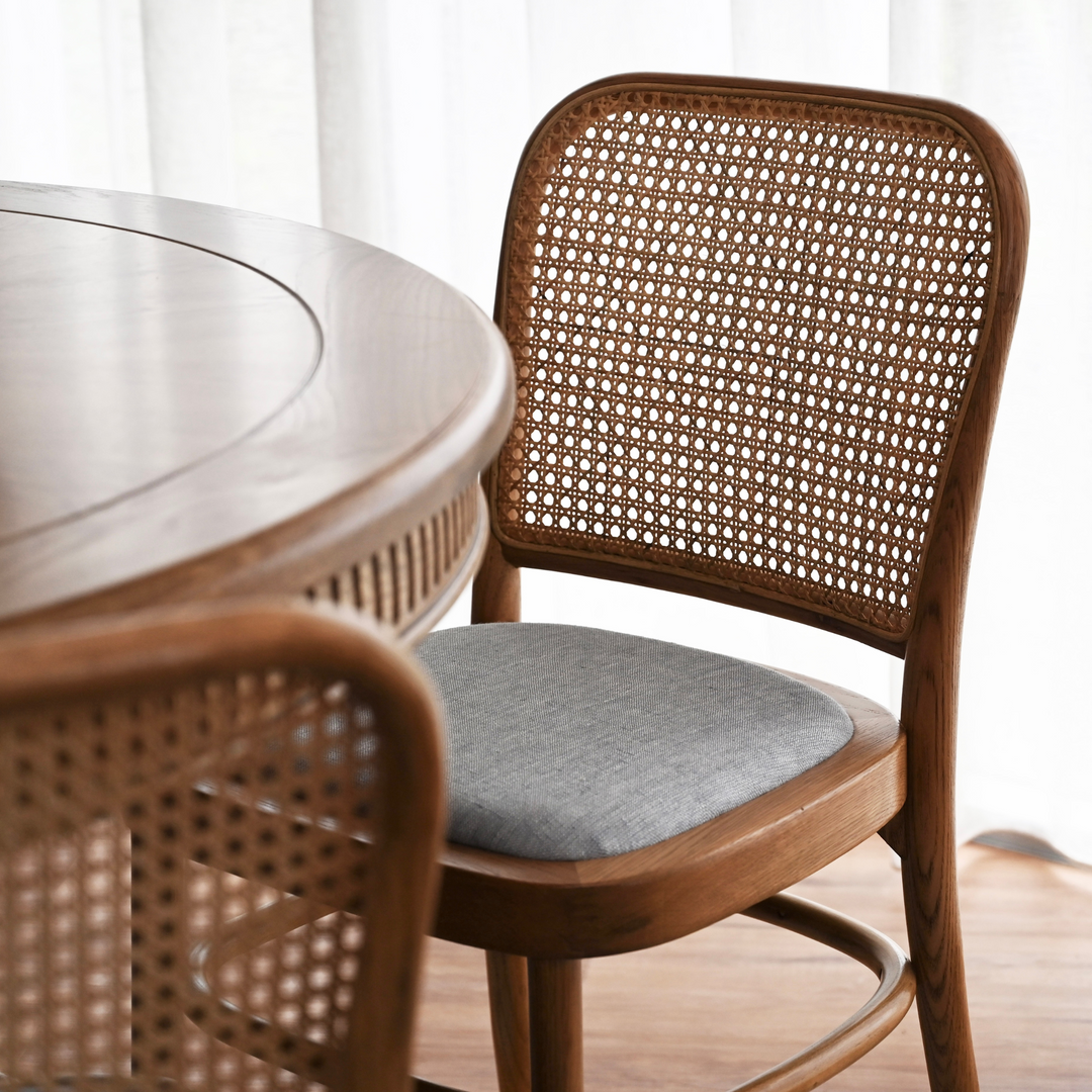 Riviera Natural Oak and Linen Dining Chair