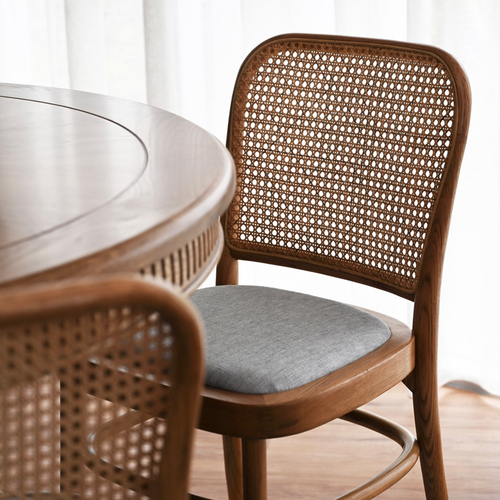 Riviera Natural Oak and Linen Dining Chair