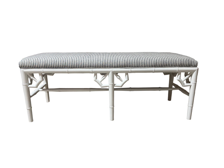 Raffles Linen Upholstered Oak Bench Seat