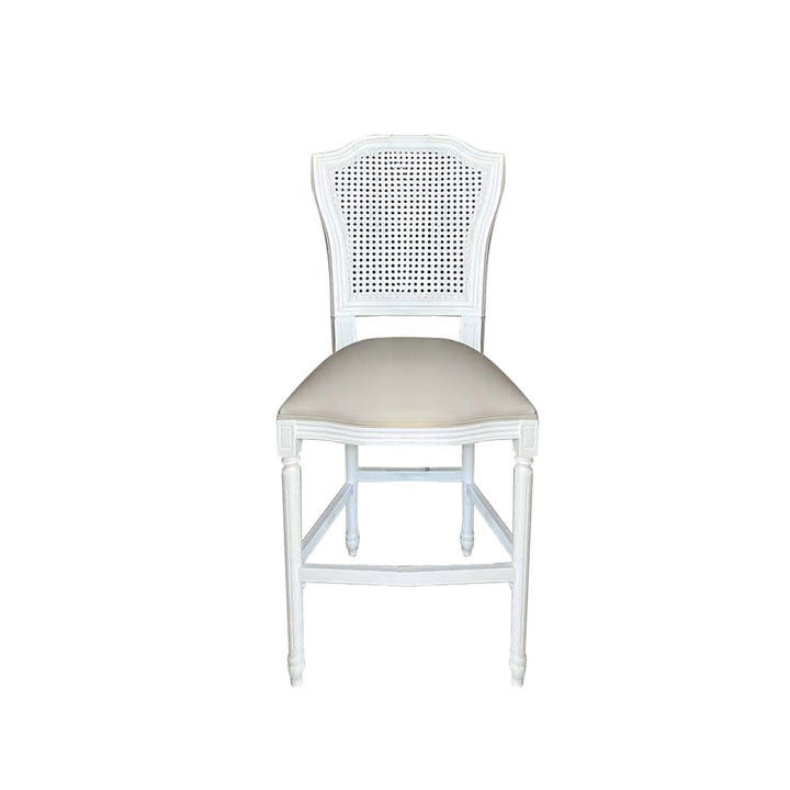 April Luxury Upholstered Leather Kitchen Stool