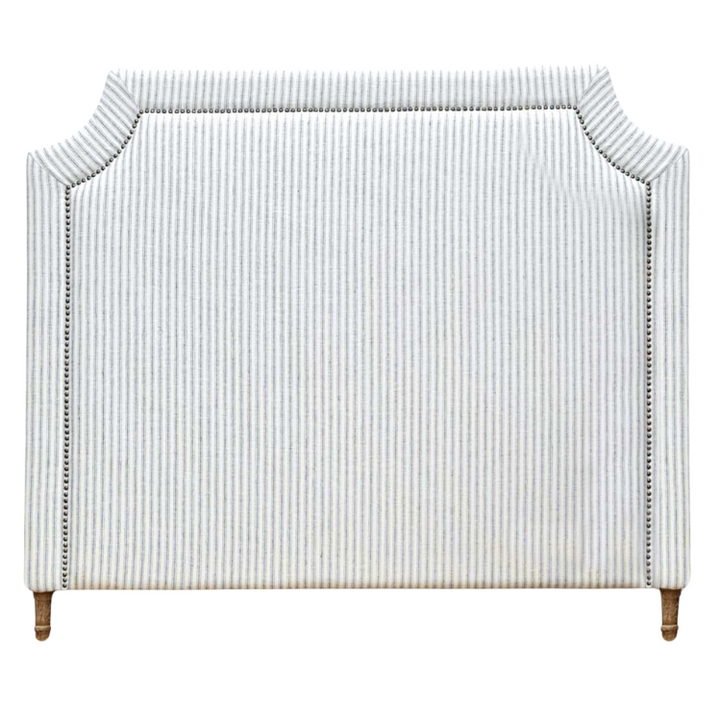 Scarlett Linen Bedhead with studs