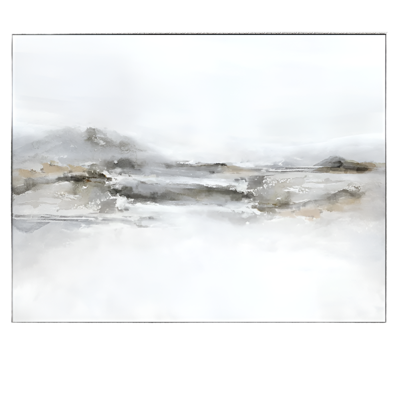 Rockpool Canvas in Antique Silver Frame