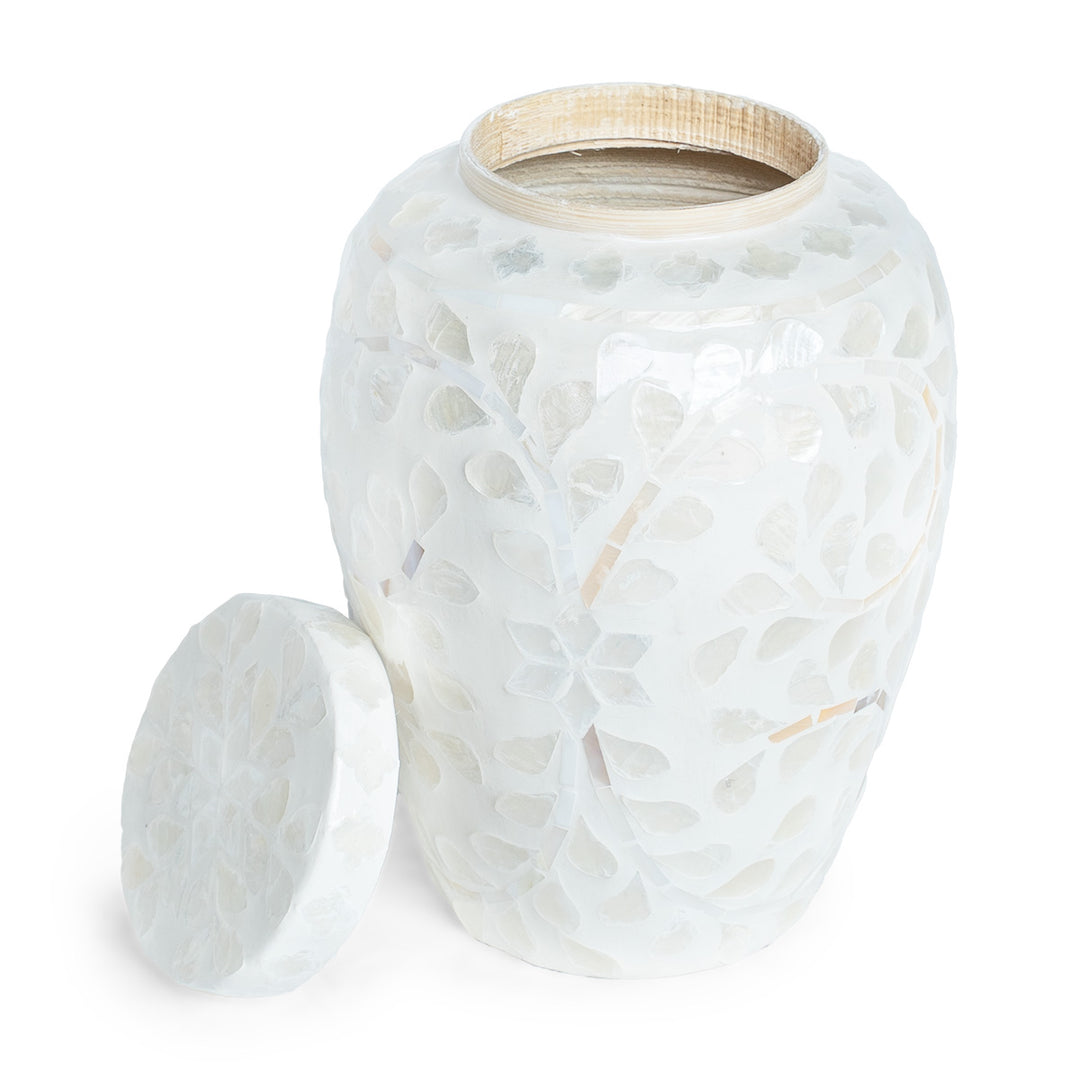 mother of pearl white gibger jar