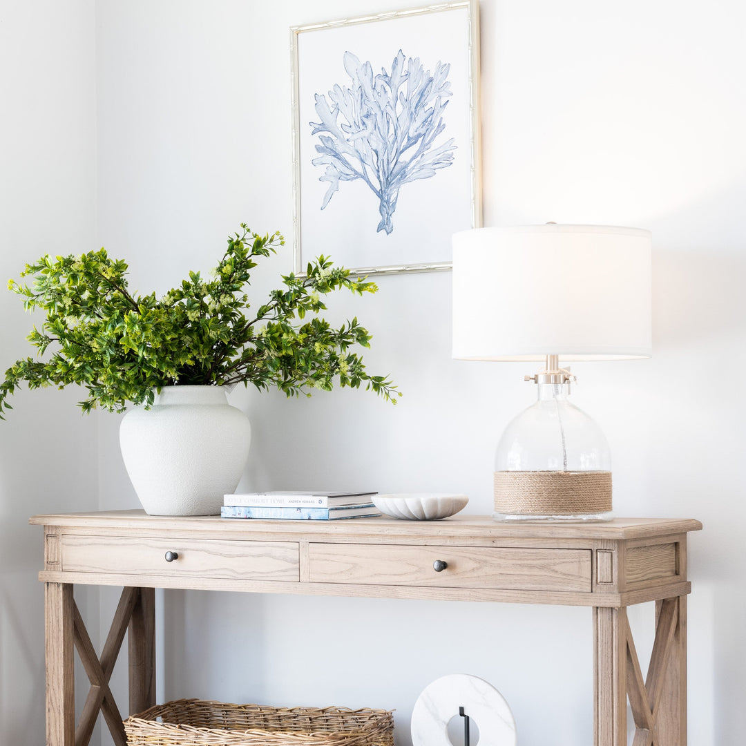 Castaway Rope And Glass Table Lamp