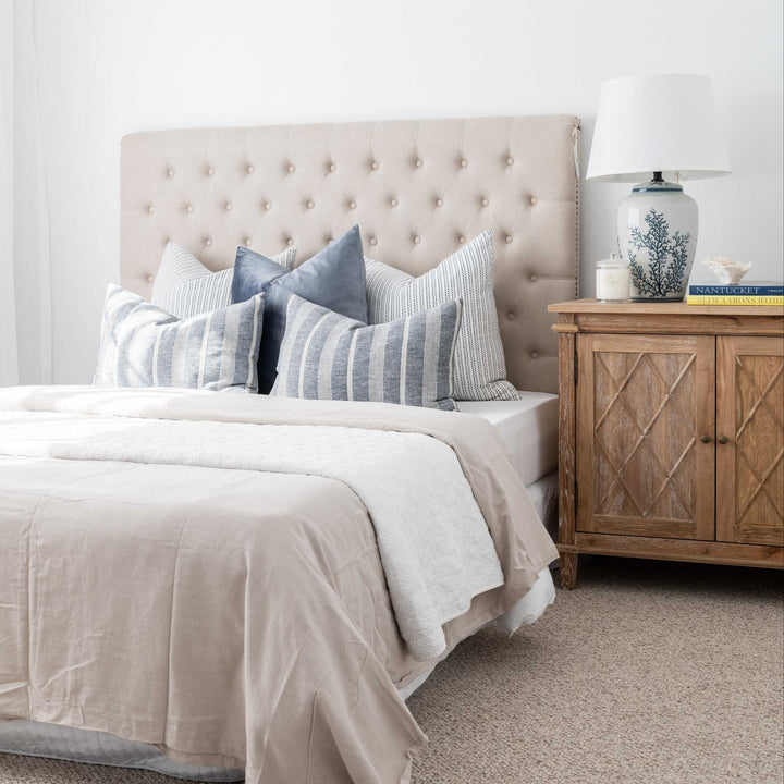 Charlotte Chesterfield Linen Bedhead