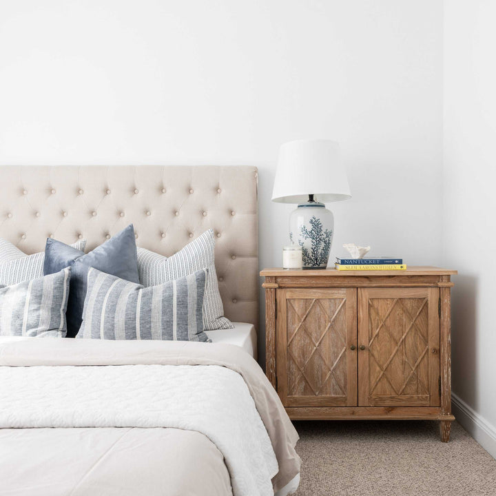 Charlotte Chesterfield Linen Bedhead