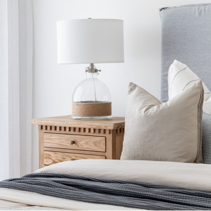 Castaway Rope And Glass Table Lamp