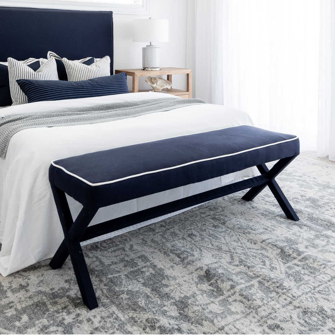 Lauren Linen Large Bench Seat