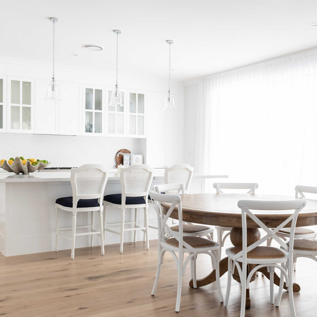 April Luxury Upholstered Kitchen Stool - Different batch