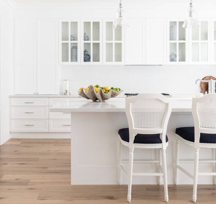 April Luxury Upholstered Kitchen Stool - Different batch