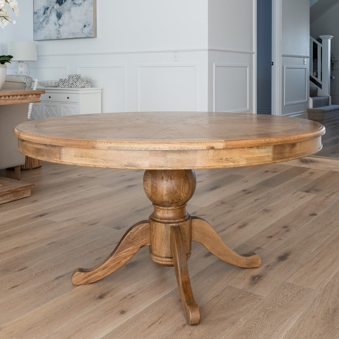 Chloe Round Dining Table Natural Oak 1.5m diametre