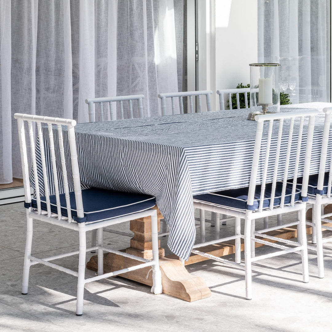 Whitsundays Aluminium Outdoor Dining Chair Navy- PREORDER