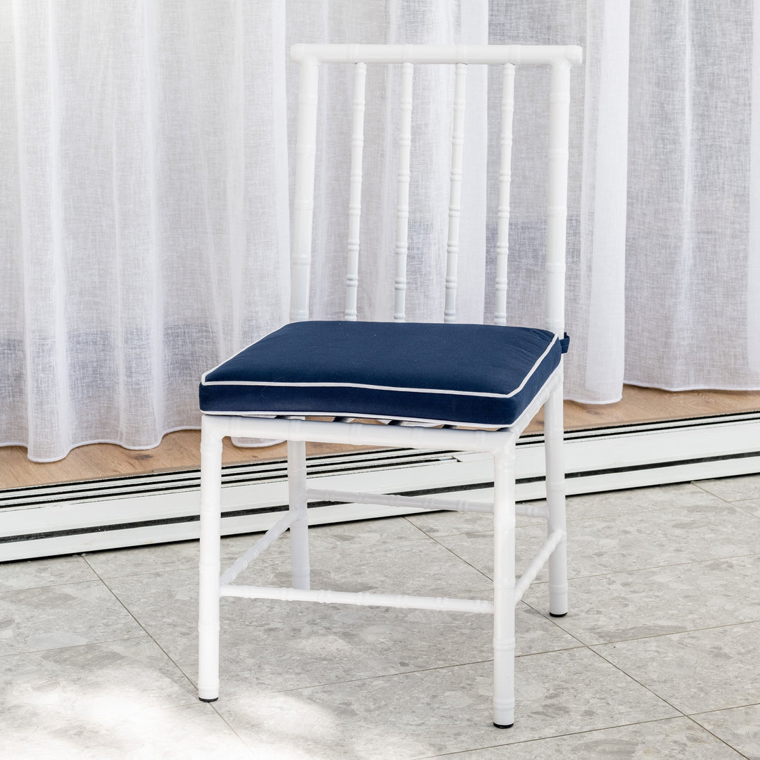 Whitsundays Aluminium Outdoor Dining Chair Navy- PREORDER