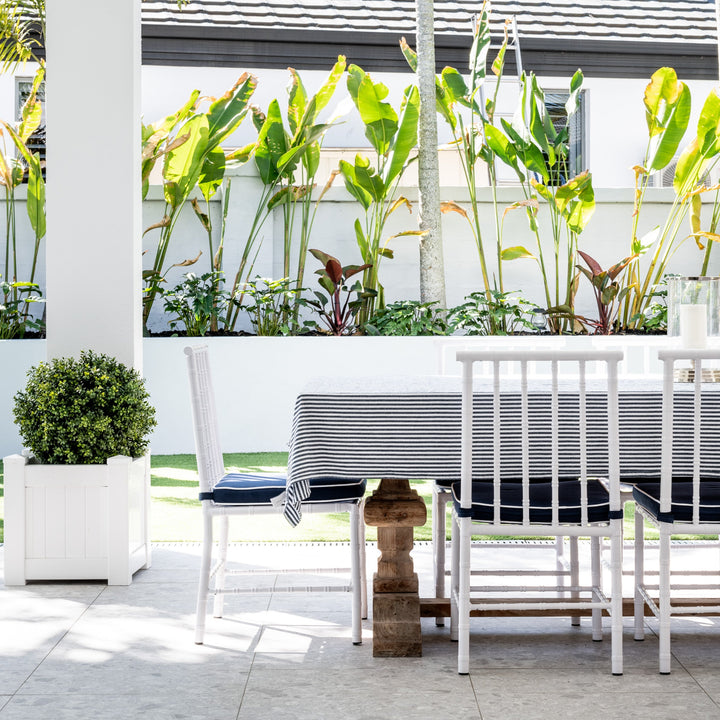 Whitsundays Aluminium Outdoor Dining Chair Navy- PREORDER